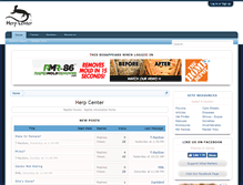 Tablet Screenshot of herpcenter.com